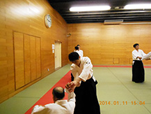 aikido keiko scene13 of TOKYO AIKIDO SHUWAKAI at itabshi, higashi-itabshi taiikukan
