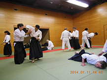 aikido keiko scene7 of TOKYO AIKIDO SHUWAKAI at itabshi, higashi-itabshi taiikukan