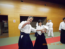 aikido keiko scene9 of TOKYO AIKIDO SHUWAKAI at itabshi, higashi-itabshi taiikukan